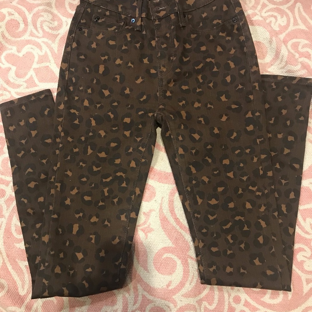 Animal print Denizen jeggings
